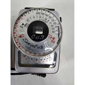 VINTAGE Sunset de Luxe CDS‎ 35 Light Meter NE 200 w/ Case UNTESTED